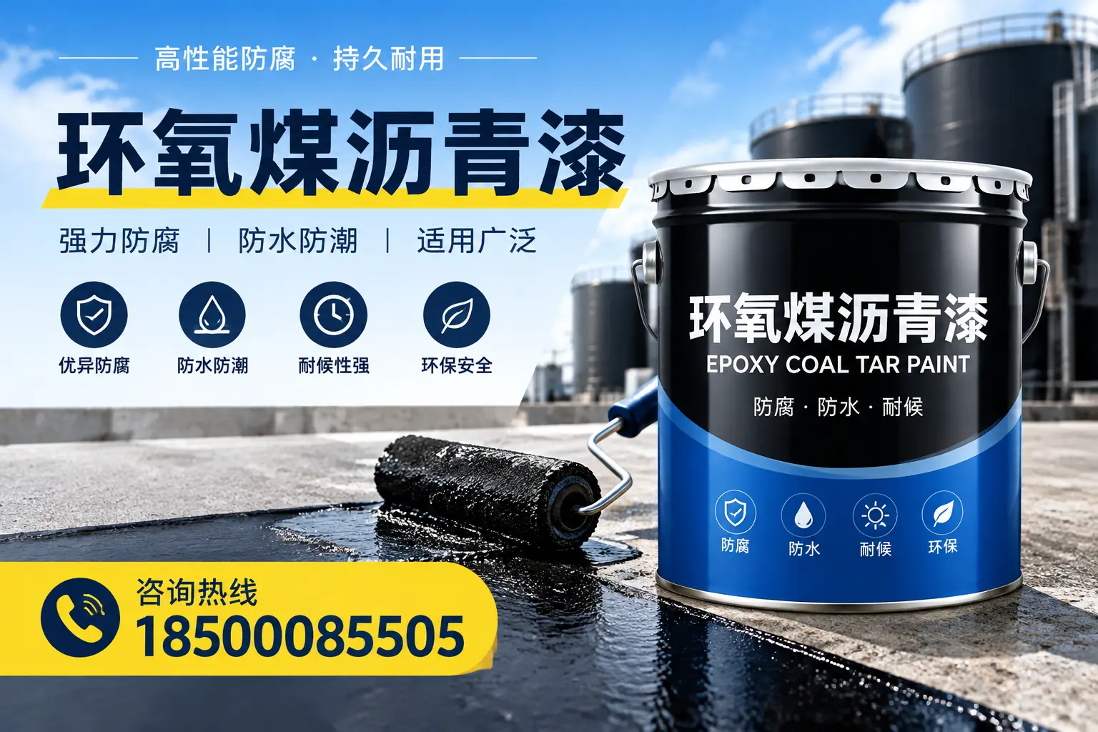 选择环氧煤沥青漆的五大理由，昌江客户必知